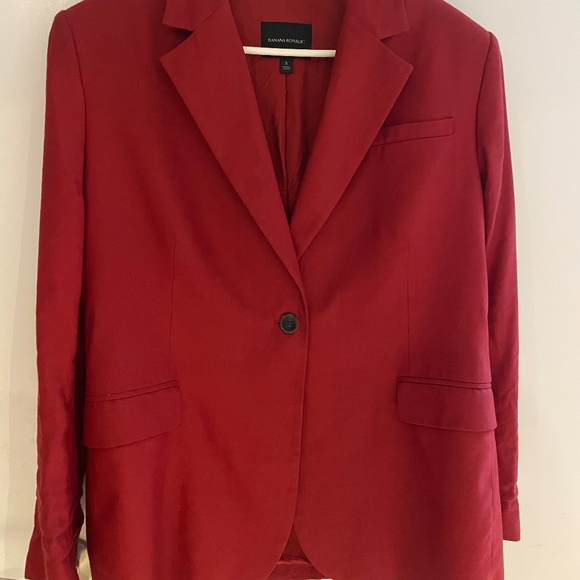 Red Blazer Banana Republic - Picture 4 of 5